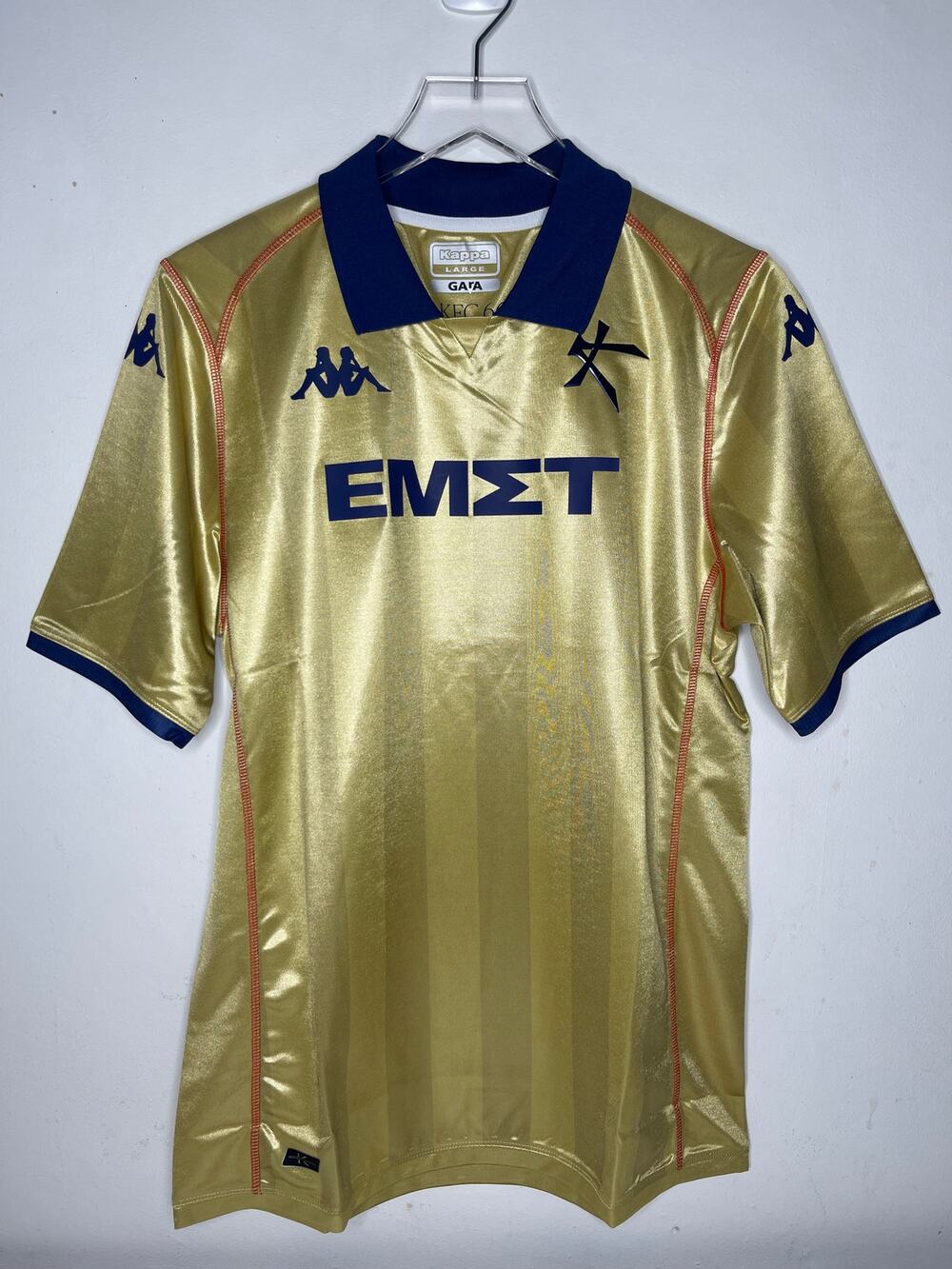 Athens Kallithea FC 2022/23 Kappa Authentic Third Jersey Short Sleeve Size Large